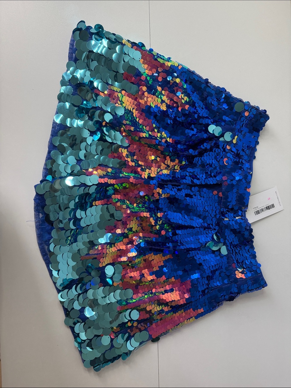 Blue Multicolor Sequin Women's Skort - Party Ready